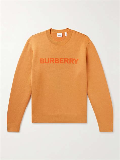 burberry orange sweater|Burberry oversized sweater.